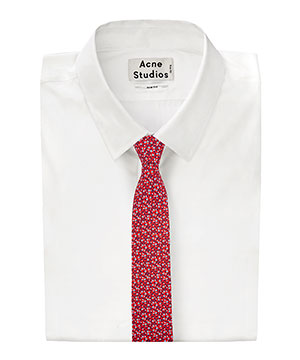 ウィンズフォード プリンテッド シルク タイ