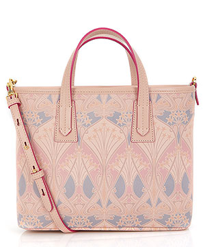 ボニー プリンテッド レザー ミニ マールボロ トート バッグ