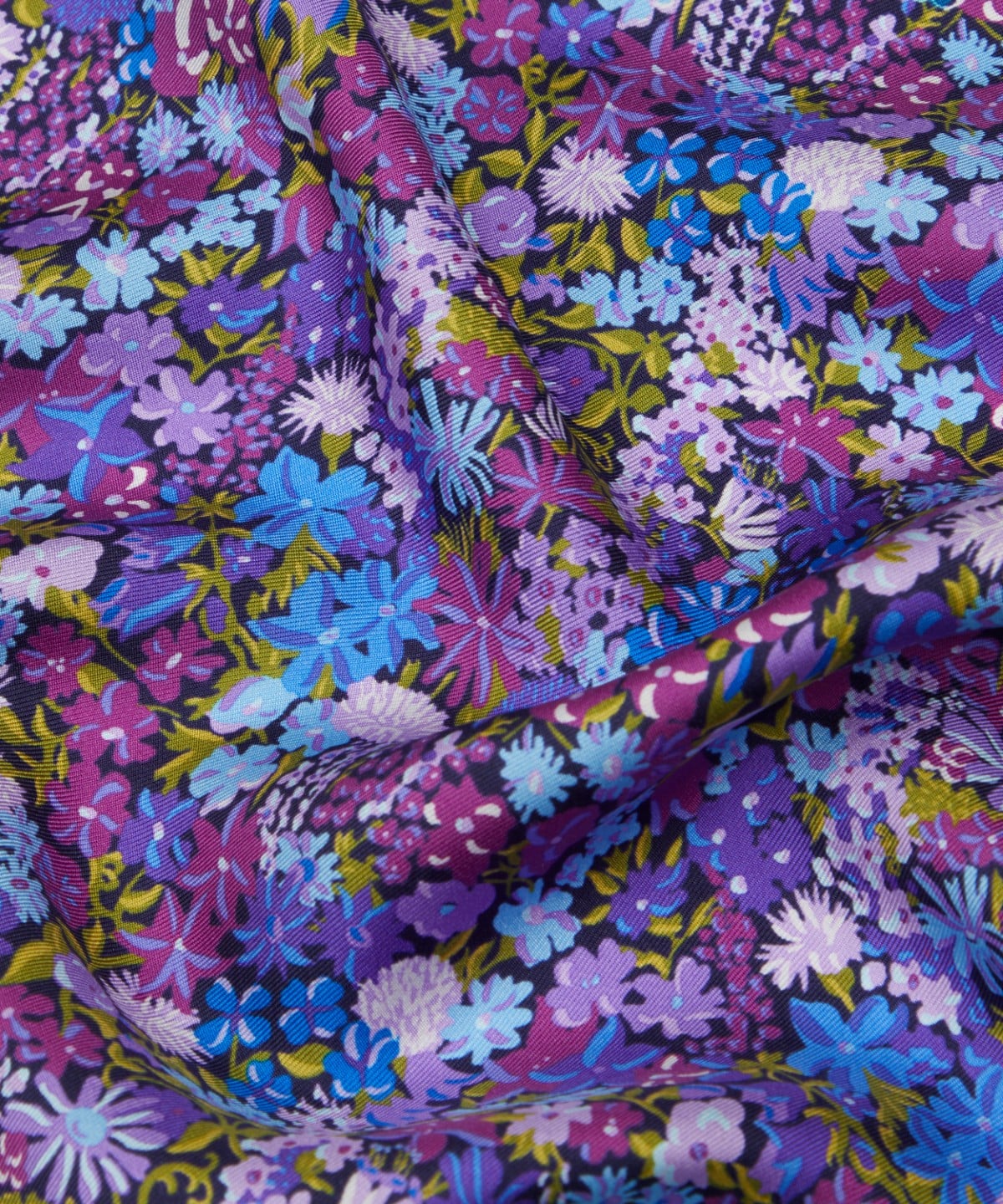 フローラル メドレー シルクツイル スカーフ 45