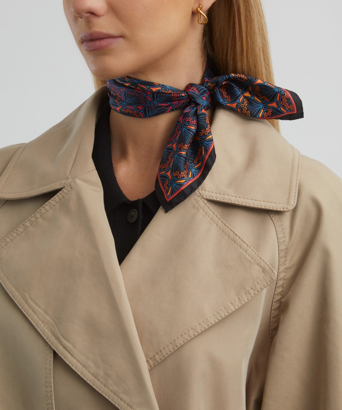 アイフィス ダスク シルクツイル スカーフ45