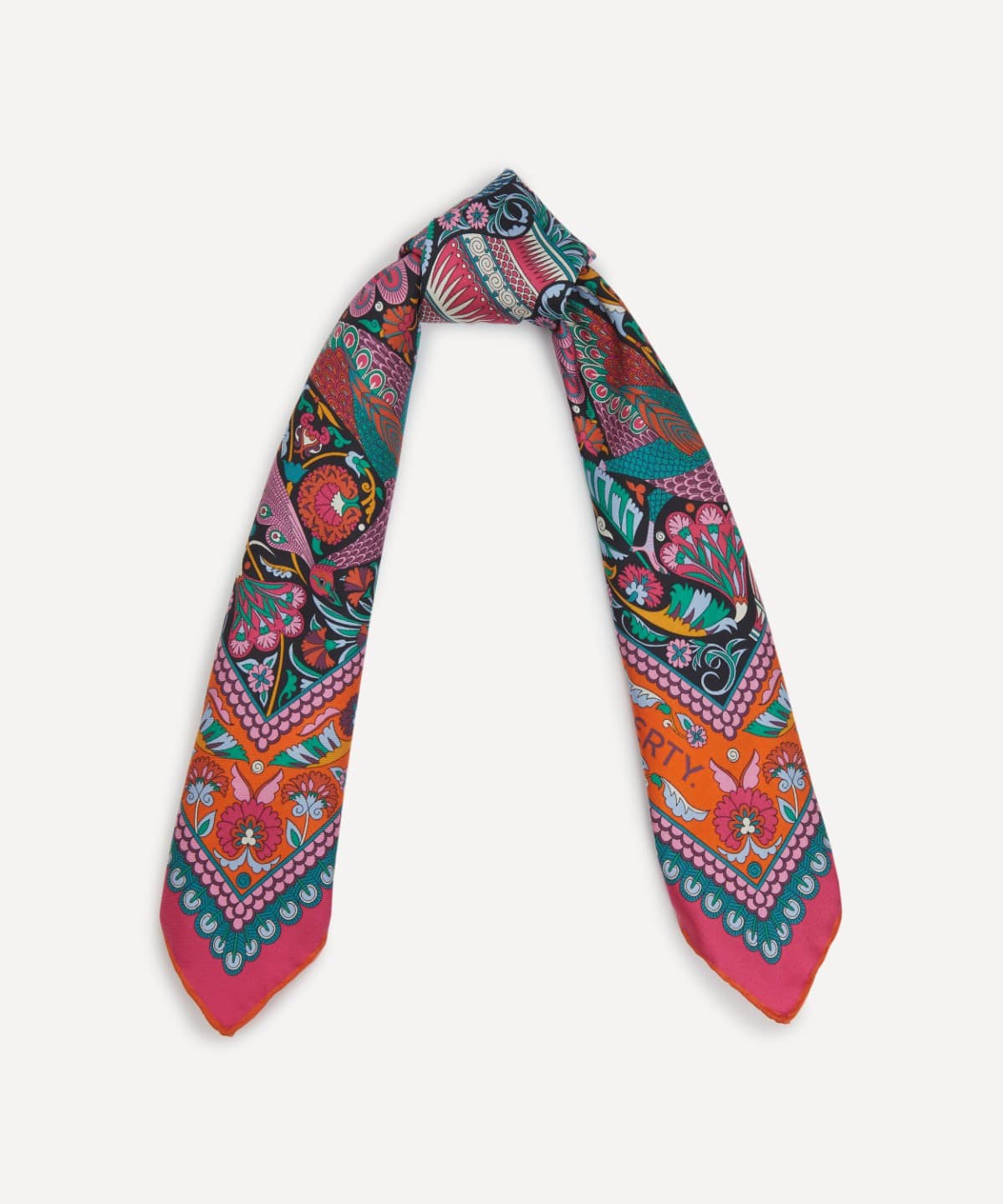 ピーコック ガーデン シルクツイル スカーフ 70