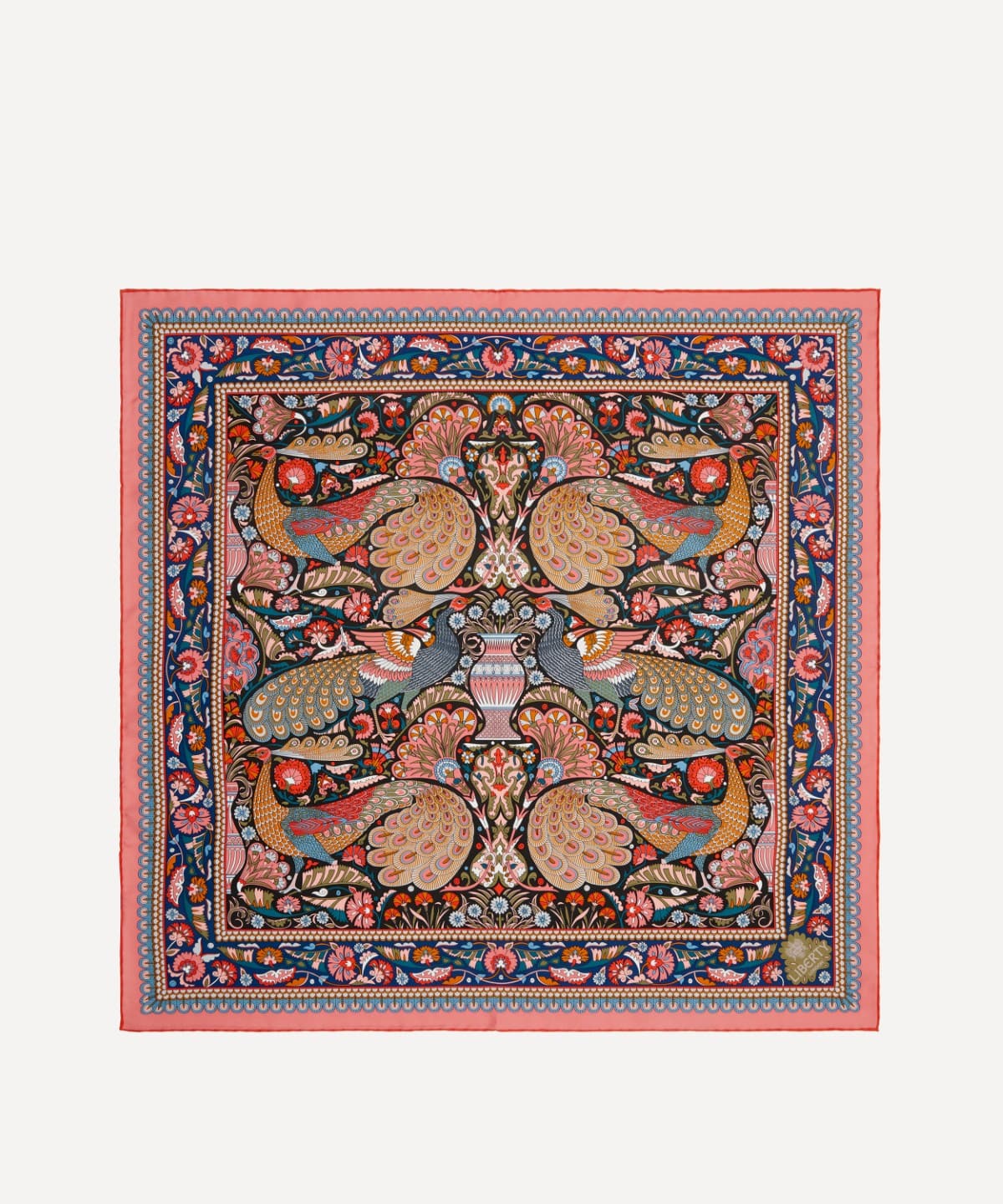 ピーコック ガーデン シルクツイル スカーフ 70