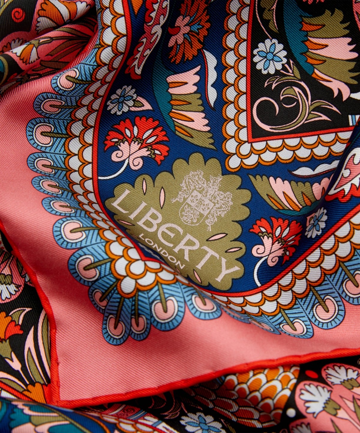 ピーコック ガーデン シルクツイル スカーフ 70