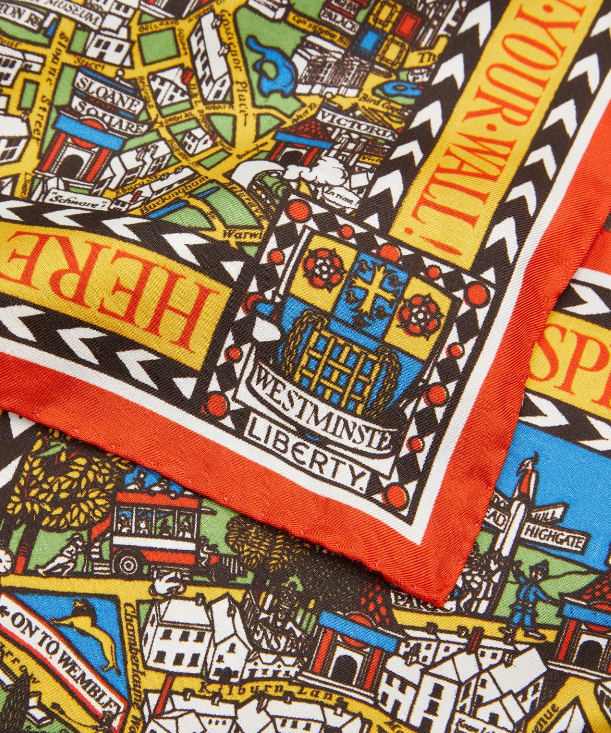 ビッグ スモーク シルクツイルスカーフ 45