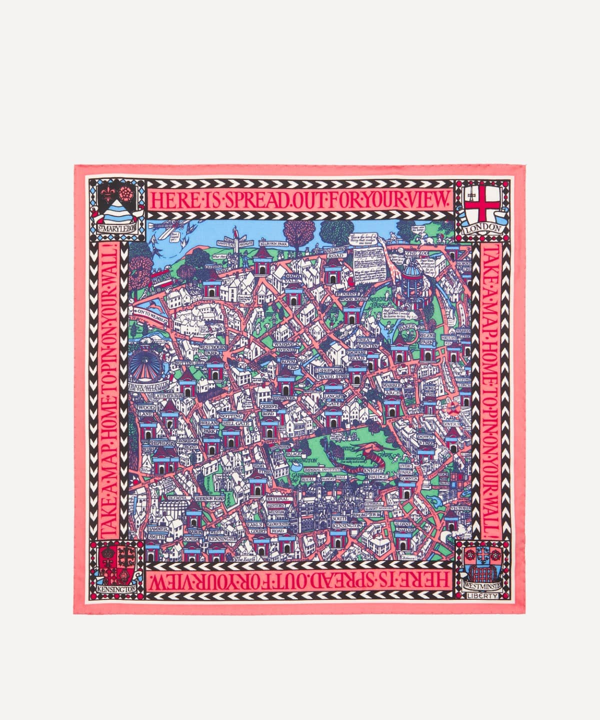 ビッグ スモーク シルクツイルスカーフ 45