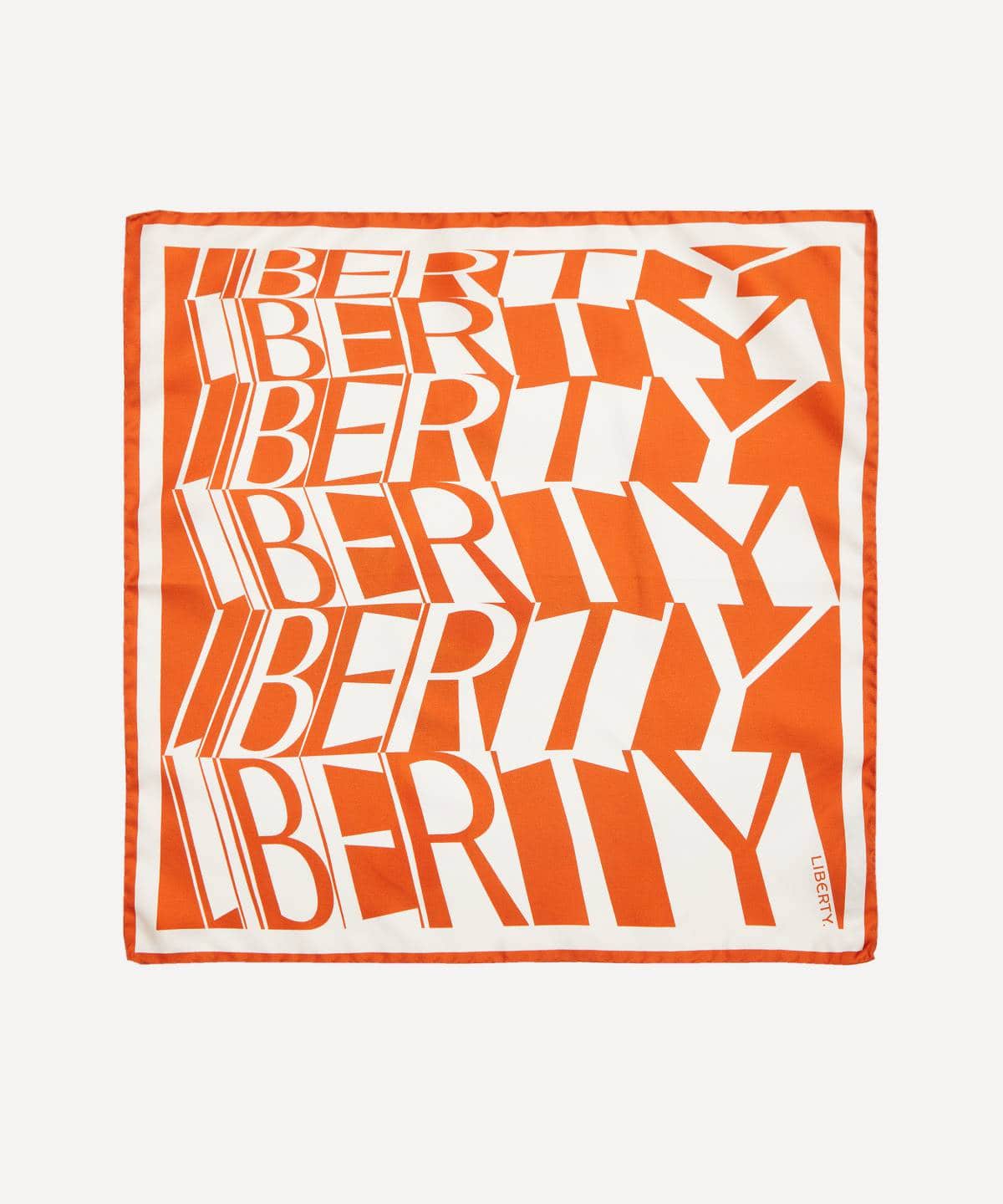 リバティ 45x45 シルク ツイル スカーフ