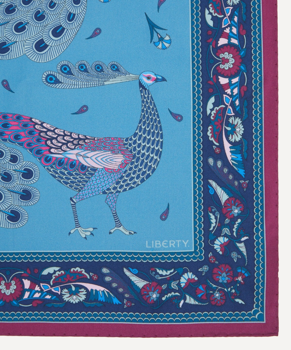 ピーコック パレード シルクスカーフ 45