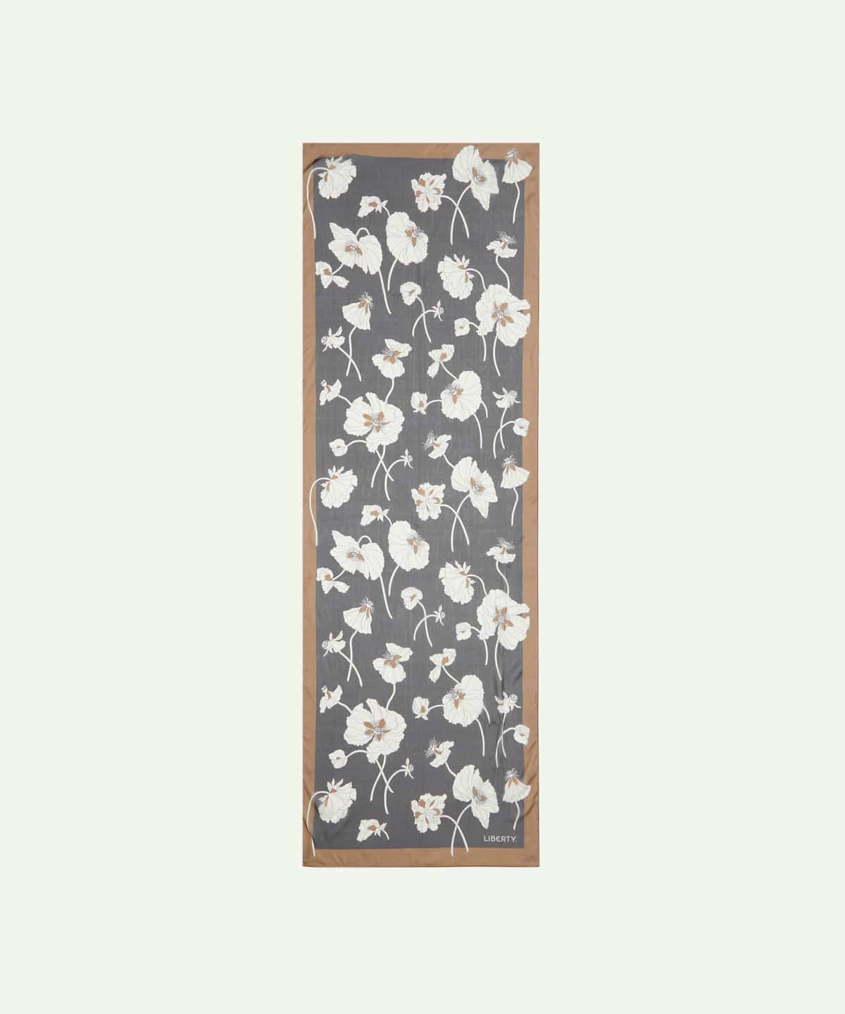 フラジャイル ブルームズ 70x200 シルクシフォンスカーフ