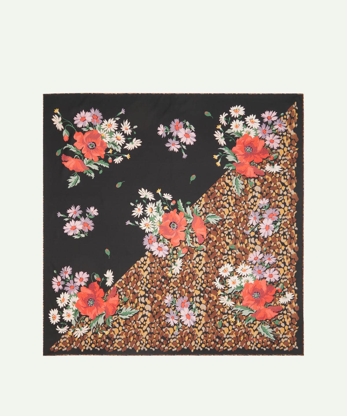 アベリア 90x90 シルク スカーフ