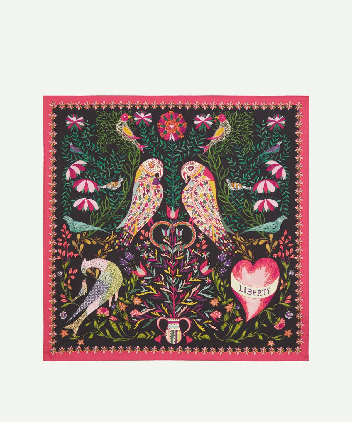 ストールン ハート シルクスカーフ 45