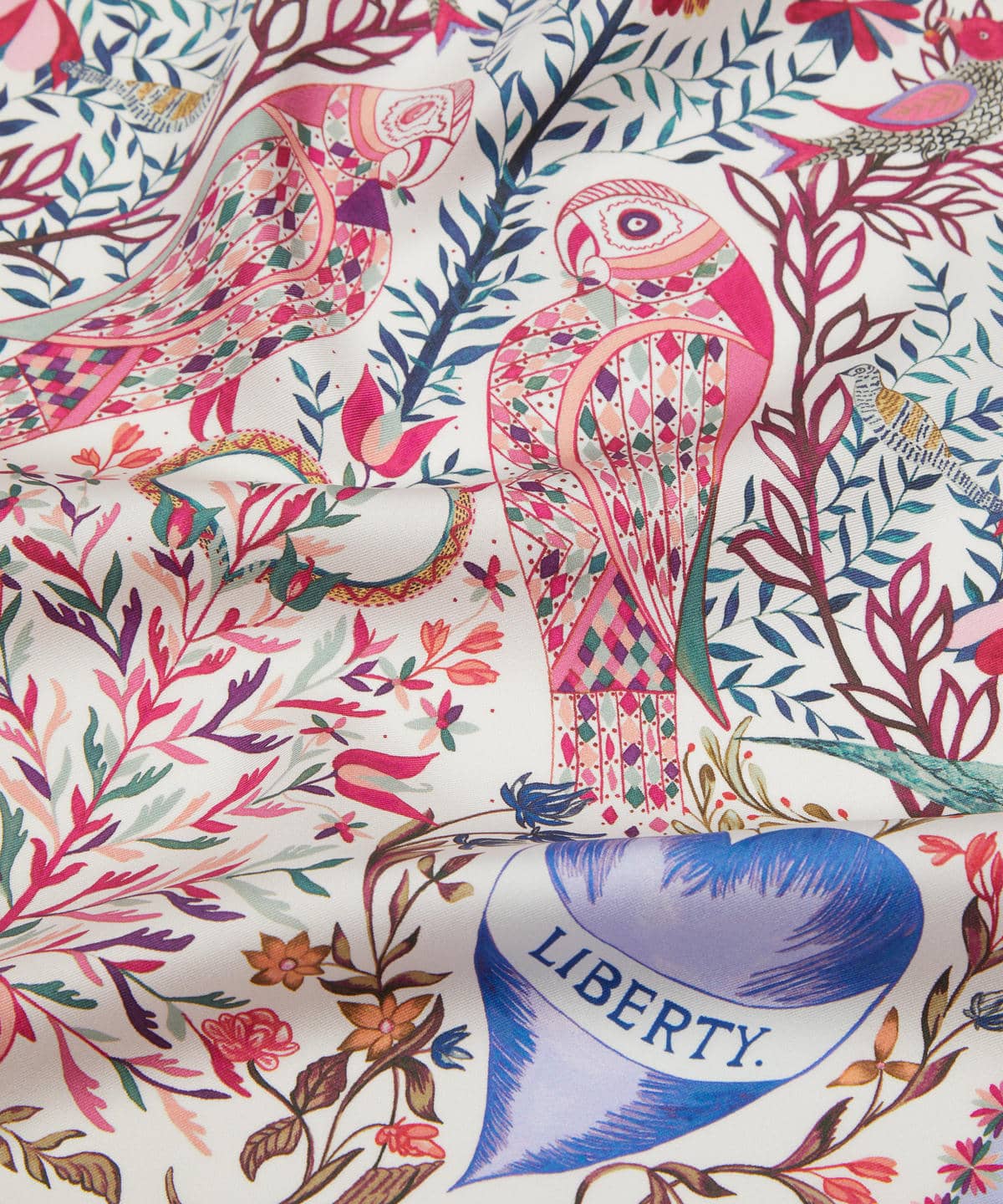 ストールン ハート シルクスカーフ 45