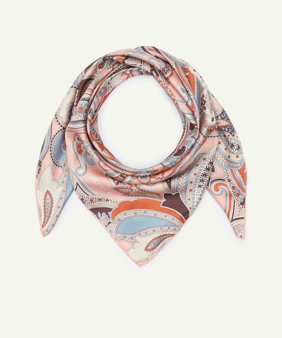 ペイズリー ファンファーレ ジャカード シルクスカーフ 90