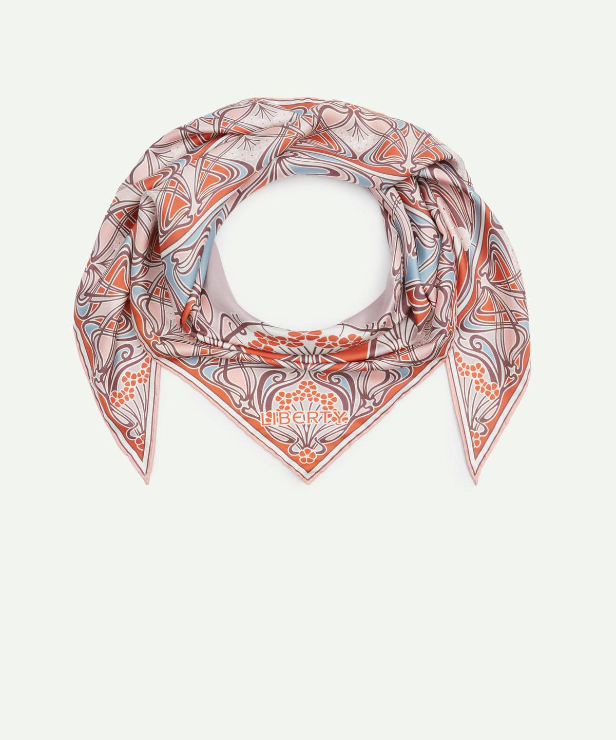 アイアンシ トライアングル シルクスカーフ 100×140