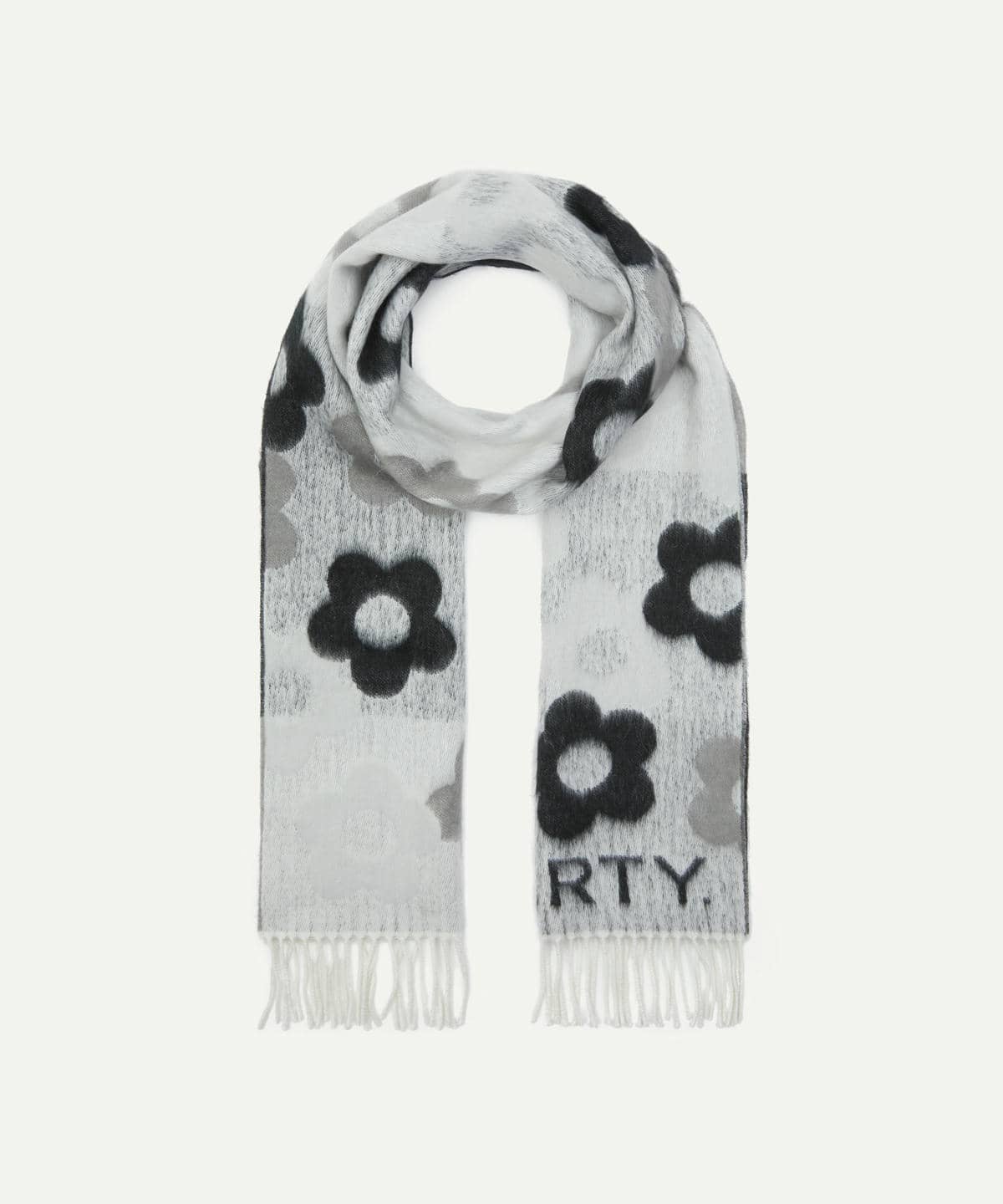 フローラル モヘアスカーフ 35×220