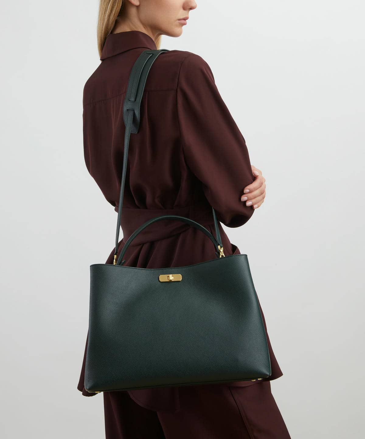 アイフィス レザー トップハンドルバッグ