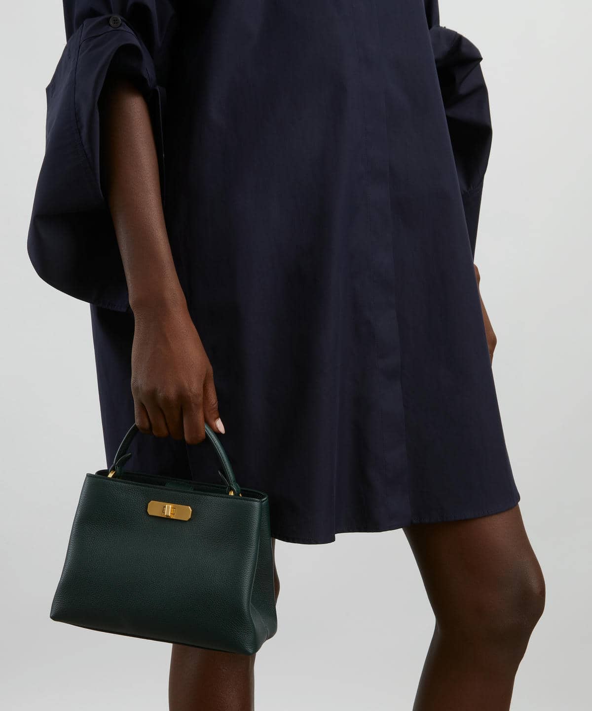 アイフィス レザー ミニ トップハンドルバッグ