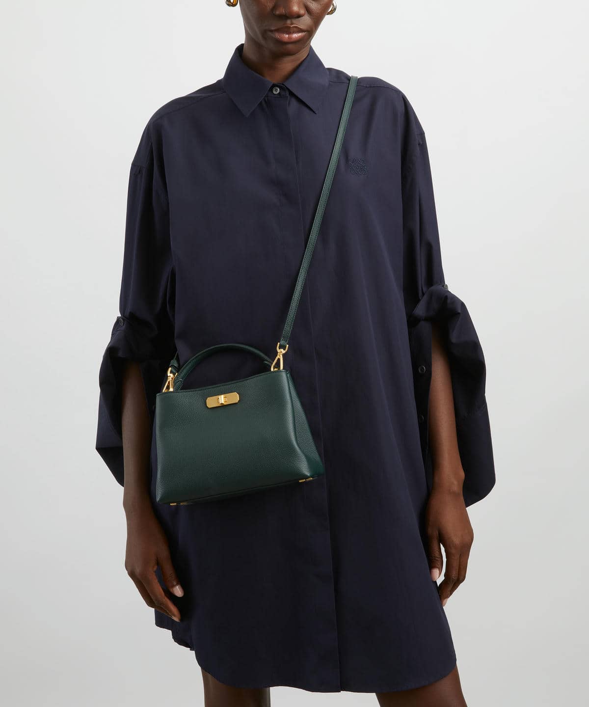 アイフィス レザー ミニ トップハンドルバッグ