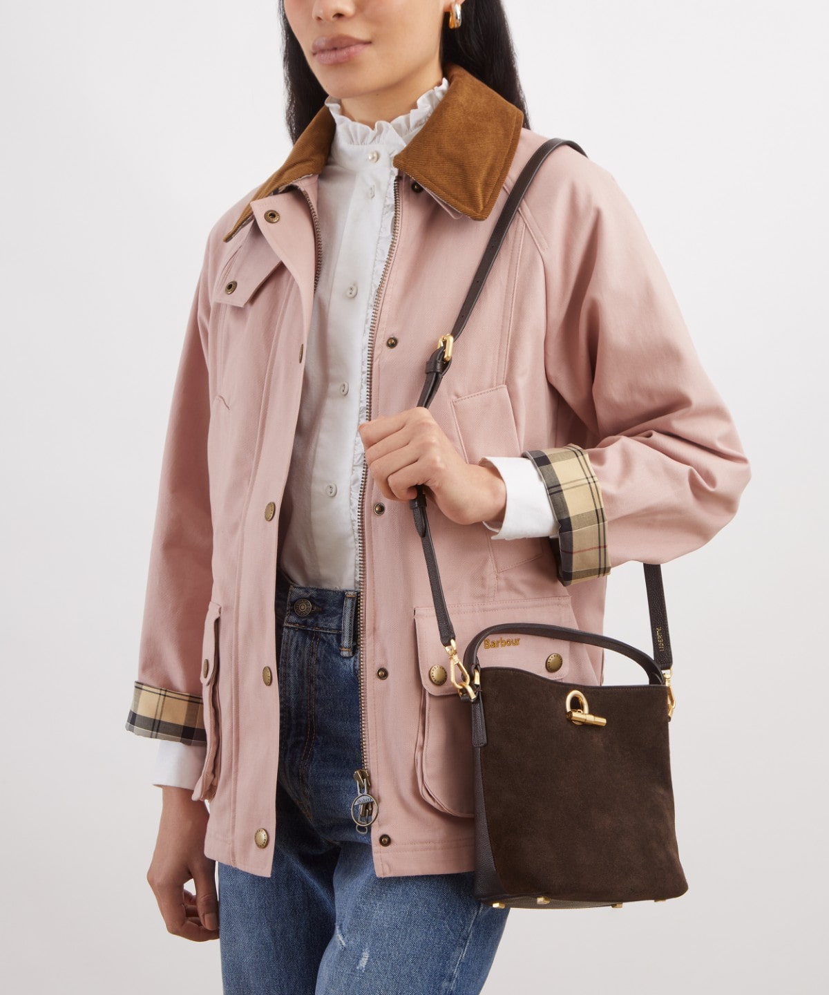 ウォーダー スエード ミニ バケット バッグ